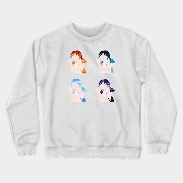 Weathering with you hina scenery hair Crewneck Sweatshirt by ballooonfish